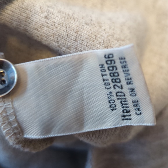 L.L.BEAN Weave Pattern ROLL TAB BUTTON SLEEVES Pullover TOP/Size S - Picture 6 of 7